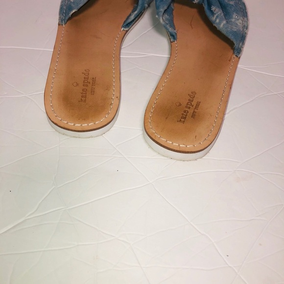 Kate Spade New York Indi Slide Sandal denim 7.5M - Picture 3 of 5